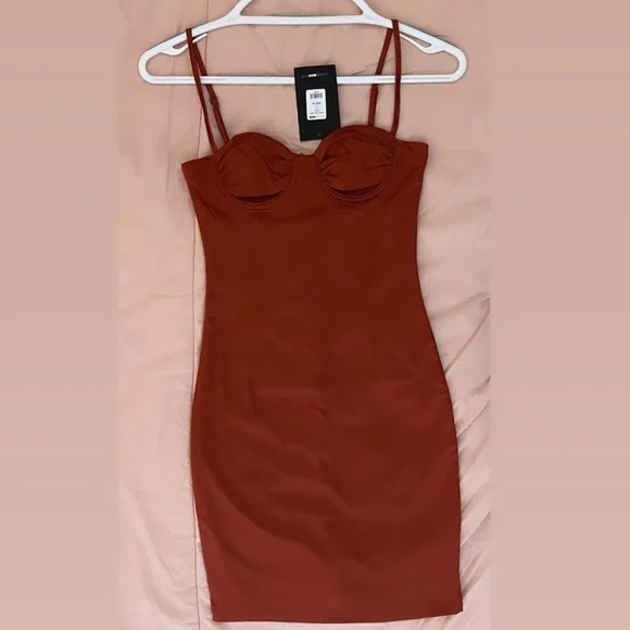 knee length dresses for ladies Ayla Satin Mini Dress